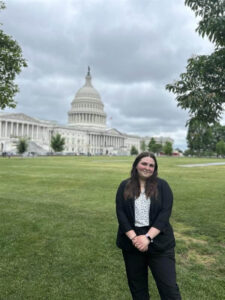 2024 Bay Family Intern, Sybil Cutler, at the United States Capitol in Washington, D.C.